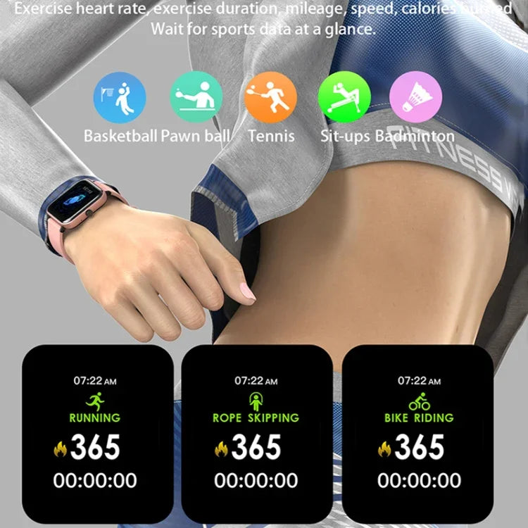 H10 1.69 inch Screen Bluetooth Call Smart Watch, Support Heart Rate/Blood Pressure/Sleep Monitoring, Black, Pink, Yellow, Grey, Blue Net+Silicone, Black Net+Silicone, Pink Net+Silicone, Gold Net+Silicone, Silver Net+Silicone