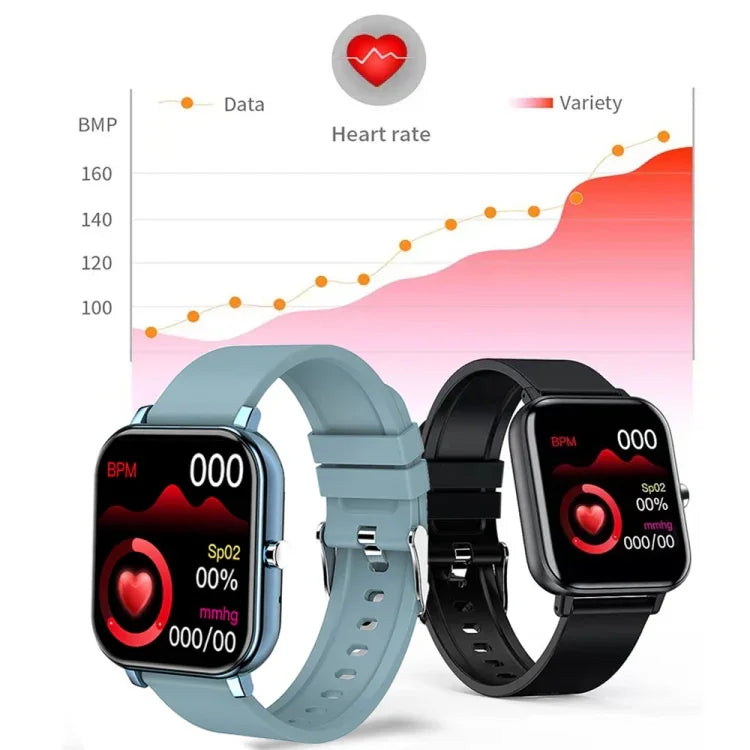 H10 1.69 inch Screen Bluetooth Call Smart Watch, Support Heart Rate/Blood Pressure/Sleep Monitoring, Black, Pink, Yellow, Grey, Blue Net+Silicone, Black Net+Silicone, Pink Net+Silicone, Gold Net+Silicone, Silver Net+Silicone