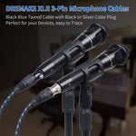 Male To Female Canon Line Audio Cable Microphone Power Amplifier XLR Cable, KN006 1m, KN006 3m