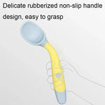 Children Eating Training Tableware Baby Bendable Silicone Soft Spoon, Green