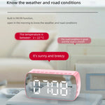 Outdoor Portable Card Bluetooth Speaker Small Clock Radio, Q5 Black 1400mAh, Q5 White 1400mAh