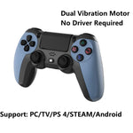 KM048 For PS4 Bluetooth Wireless Gamepad Controller 4.0 With Light Bar, KM048 (Vitality Orange), KM048 (Rose Pink), KM048 (Lemon Yellow), KM048 (Mountain Blue), KM048 (Battle Gray), KM048 (Elegant Silver), KM048 (Elegant White), KM048 (Mint Green)