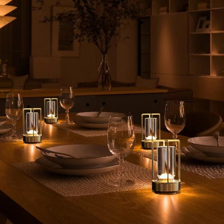 Vintage All Aluminum Cross Table Lamp Hotel Portable Outdoor Camping Touch Night Light, 2000mAh (Bronze), 2600mAh (Bronze), 2000mAh (Silver), 2600mAh (Silver), 2000mAh (Matte Black), 2600mAh (Matte Black)