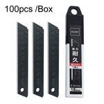 KAKC-18 Black Blade Cutter Blade 18mm Wall Cutter Blade, Specification:, 10pcs /Box, 100pcs /Box