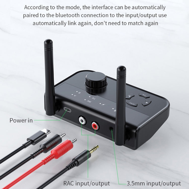 B39 2 In 1 Bluetooth 5.3AUX Music Receiver TV Computer Adapter, B39