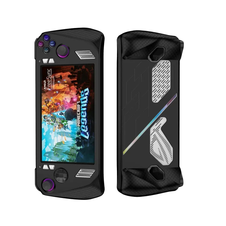For ASUS ROG Ally Game Console Silicone Protective Cover Spray Oil Case, Silicone Cover Black