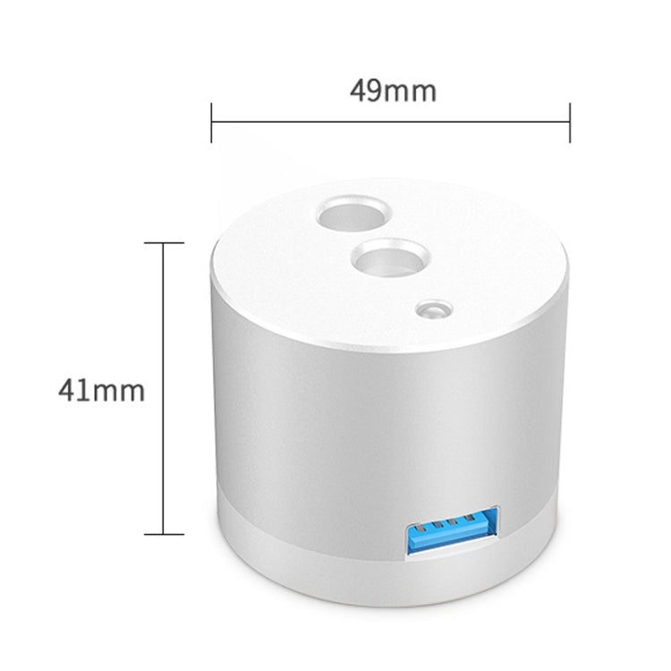 For Apple Pencil 1 USB Charging Adapter Metal Base With LED Indicator, A48 Black