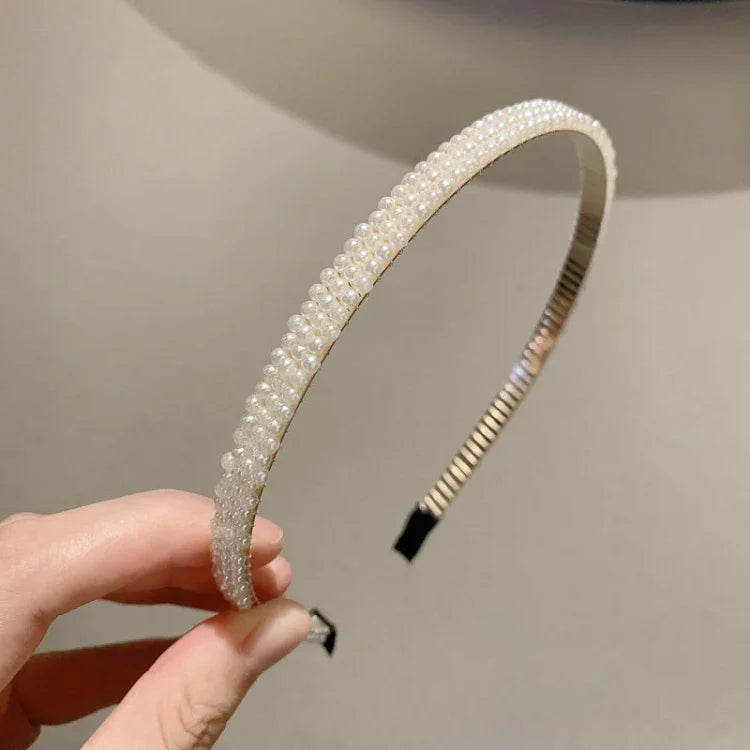 Sweet Pearl Headband Retro Versatile Hair Accessories, 1A, 2B, 3C, 4, 5, 6, 7, 8, 9, 10, 11, 12, 13, 14, 15, 16, 17, 18, 19, 20