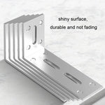 Thickened Angle Code Right Angle Hanging Cabinet Partition, Small Silver, Medium Silver, Large Silver, Small Black, Medium Black, Large Black, Small White, Medium White, Large White