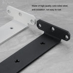 5mm Thick Triangular Bracket Bookshelf Partition Plate, 150mm Black, 200mm Black, 250mm Black, 300mm Black, 150mm White, 200mm White, 250mm White, 300mm White