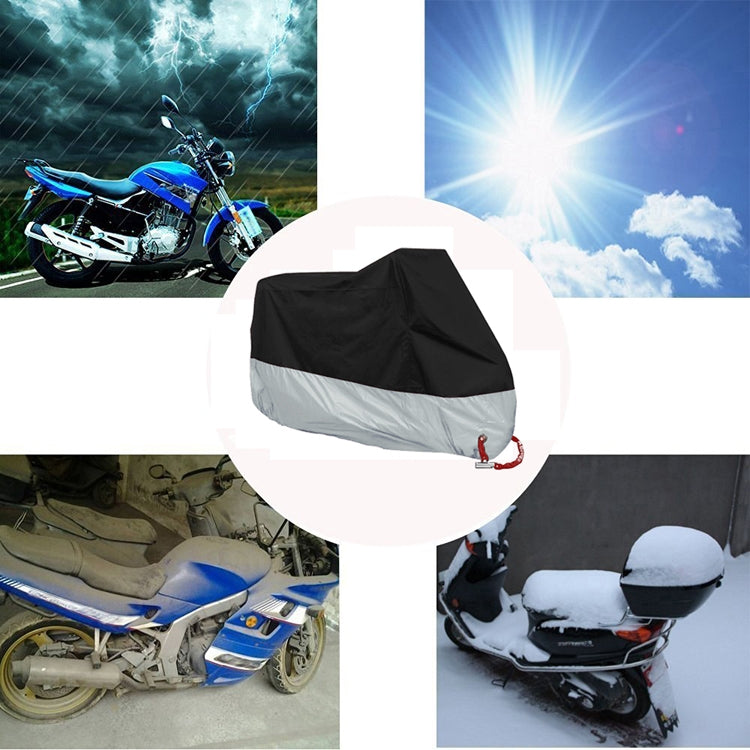 190T Motorcycle Rain Covers Dustproof Rain UV Resistant Dust Prevention Covers, M, L, XL, XXL, XXXL, XXXXL