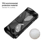 For Asus ROG Ally Game Console TPU Soft Cover With Holder Bracket, TPU Black, TPU White