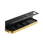 For Dyson Airwrap Wall-Mounted Shelf Storage Rack, A Type Black Gold, B Type Black Gold, A Type Black, B Type Black, C Type Flip Down, C Type Flip Up