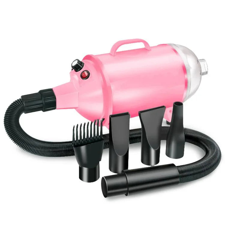 2100W 犬用ドライヤー 無段階速度調整 ペット用毛吹き飛ばし機 真空クリーナー付き、220V UKプラグ、220V EUプラグ、220V AUプラグ、110V USプラグ