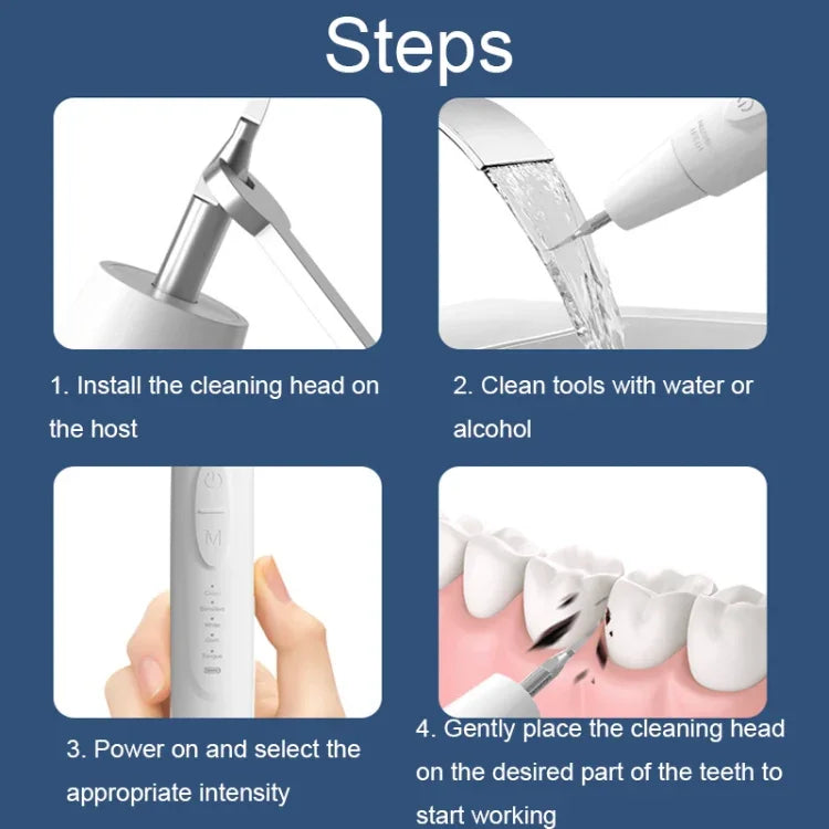 Ultrasonic Electric Scaler Home Dental Cleaner Portable Scaling Instrument