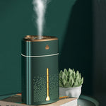 Silent USB Plug-In Silver Ion Purifying Humidifier Household Night Light Atomizer, Electroplated White, Electroplated Green, White, Green, Duck