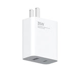 Original Xiaomi 35W USB-C+USB-A Fast Charge Portable Dual Port Charger(1C+1A), US Plug, 35W