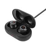 GE-T15 Mini USB Charging TWS Hearing Aid Sound Amplifier, Black, White