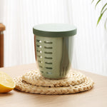 600ml Fruit and Veggie Snack Cup with Lid and Fork Airtight Leak-proof Salad Box