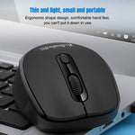 K-Snake WK800 Wireless 2.4G Keyboard Mouse Set Tabletop Computer Notebook Business Office House Use, White, Black