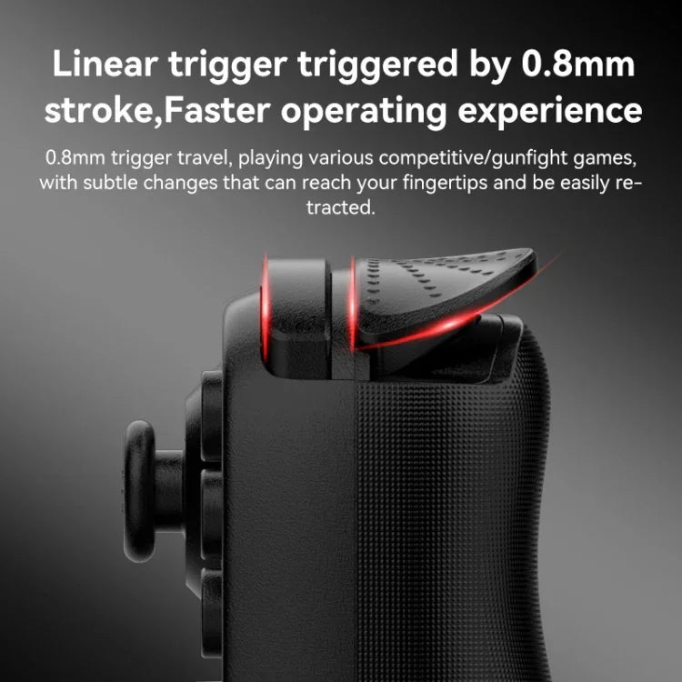 D6  Bluetooth Retractable Gamepad Dual Hall Six-Axis Somatosensory For Android/IPhone /Switch, D6 Black, D6 White Black, D6 White Red
