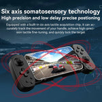 D6  Bluetooth Retractable Gamepad Dual Hall Six-Axis Somatosensory For Android/IPhone /Switch, D6 Black, D6 White Black, D6 White Red