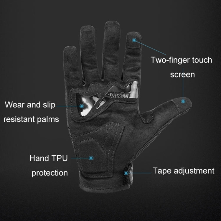 SOMAN Motorcycle Riding Anti-fall Breathable Anti-slip Carbon Fiber Gloves, M, L, XL, XXL