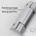 Glass Door Partition Hinge Furniture Housing Door Fittings, Space Aluminum, Rust Stainless Steel