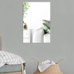 4pcs Right Angle Models Rectangle Acrylic Mirror Stereo Wall Stickers, 15cm x 10cm, 20cm x 13cm, 30cm x  20cm, 42cm x 27cm
