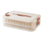 Dumpling Storage Box Food Grade Home Dumpling Frozen Fresh Case, 2 Layer With Cover, 3 Layer With Cover, 4 Layer With Cover