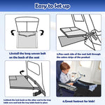 Kids Airplane Seat Extender Portable Travel Seat Cushion, 79 x 44cm
