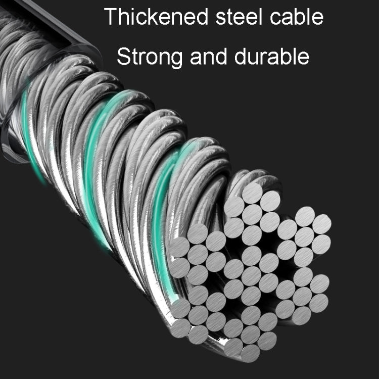 Bicycle And Electrical Vehicle 5-Digit Combination Lock Safety Anti-Theft Cycling Lock, 40 x 1.72cm, 57 x 1.72cm