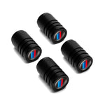 Aluminium Alloy Checkered Tricolour Car Wheel Decorative Valve Cap, Black, Silver, Red