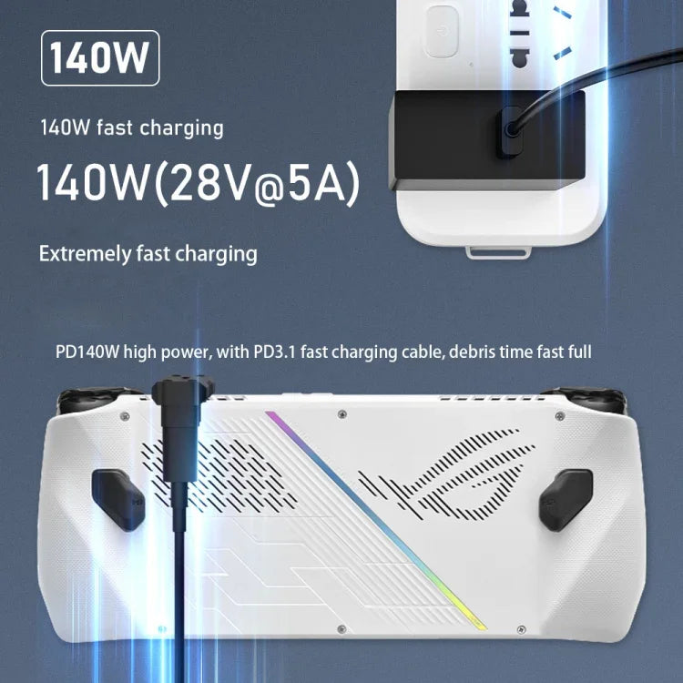For ASUS ROG Ally /Switch 20Gbps Data Adapter 8K 60Hz 140W USB-C/Type-C Fast Charge Converter