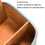 Cat Supplies Leather Storage Box Car Split Paper Tissue Box, Classic Black, Warm Beige