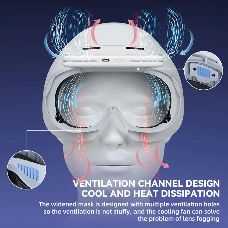 For PICO 4 Hibloks VR Glasses Face Cushion Protector Pad With Fan, 1pc PU Cotton, 2pcs PU Cotton, 1pc Ice Silk, 2pcs Ice Silk