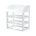Desktop Drawer Organizer Multi-Layer Cosmetic Jewelry Box Stationery Multi-Functional Organizer, 5 Layer White Drawer (White), 5 Layer Black Drawer (White), 5 Layer Black Drawer (Pink), 4 Layer White Drawer (White), 4 Layer Black Drawer (White)        ...
