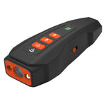 LED Flashing Light Handheld Ultrasonic Bark Arrester Frequency Conversion Dog Training Device, Black+Orange, Dark Gray, Gray+Orange