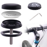 For AirTag 2nd Gen / AirTag 1st Gen Tracker Case Bicycle Hidden Headset Mount Anti-Theft Bike Locator Bracket Holder, Round, Beer Cover