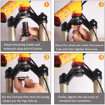 For AirTag 2nd Gen / AirTag 1st Gen Bike Hidden Mount Bicycle Front Fork Down Tube Anti-theft GPS Holder, Style 1, Style 2