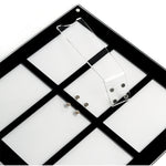 Six Palace Grid Color 3 Inch Three-Dimensional Magnet Photo Frame For Polaroids, Black, Fantasy, Mirror