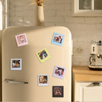 For Polaroid Square Photo Frame Magnetic Building Blocks Assembled Refrigerator Magnet
