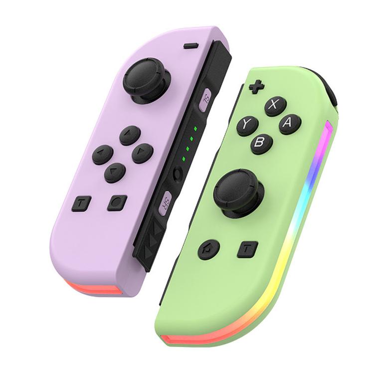 JOY-02 Gaming Left And Right Handle With RGB Lights Body Feel Bluetooth Gamepad For Switch / Switch OLED / Switch Pro / Switch Lite / Switch Joycon, Blue Red, Green Blue, White, Gray, Pink Green, Orange Purple, Light Pink Light Green