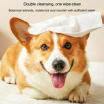 KIMHOME Pet No-Rinse Gloves Wipes Dogs Cats Bathing Deodorizing Cleaning Dry Cleaning Pet Supplies, 6pcs /Pack