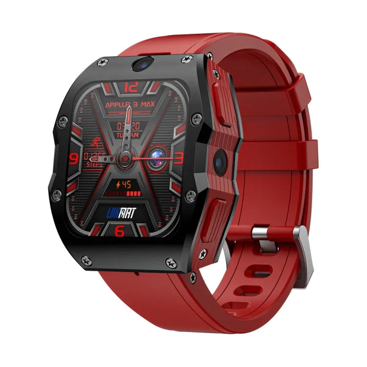LOKMAT Appllp 3 Max 2.02-Inch Plug Card 4G Call Waterproof Sport Smart Watch With SOS