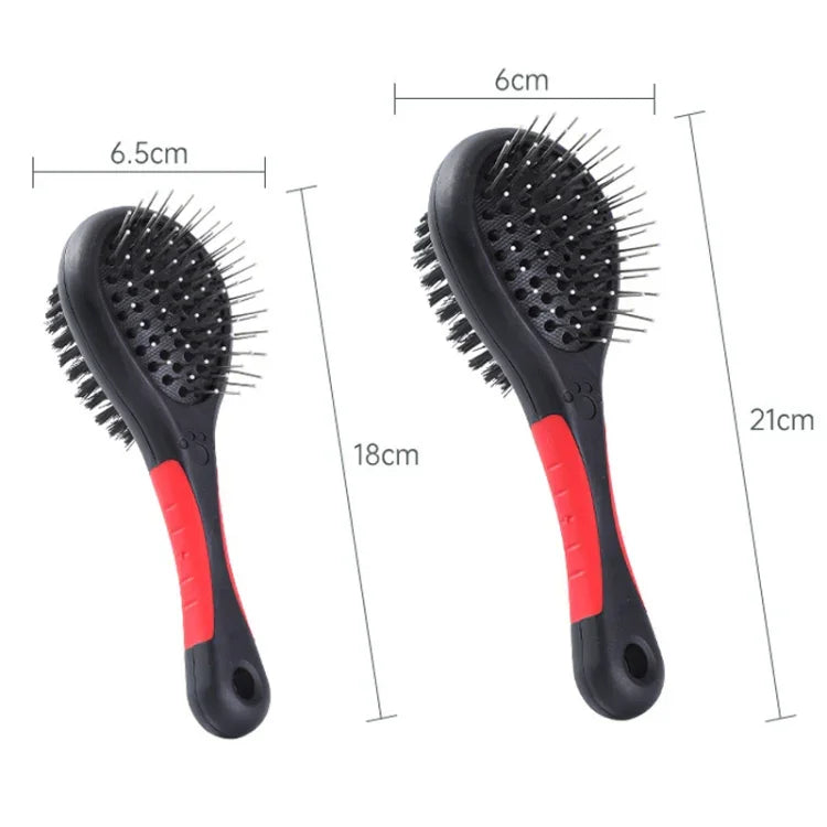 Pet Double Sided Comb With Protective Points Cat Dog Clean Grooming Comb, Small, Large