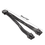8P Female To Dual 6+2Pin Male Graphics Card Power Cable 8P To Dual 8P 1 To 2 Power Adapter Cable, 8P Female To Dual 6+2Pin Male