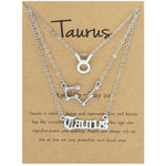 3 In 1 12 Zodiac Signs Necklace Set Retro Alphabet Symbols With Diamonds Jewelry Set, Scorpion Golden, Sagittarius Golden, Capricorn Golden, Taurus Golden, Pisces Golden, Leo Golden, Libra Golden, Cancer Golden, Aquarius Golden, Virgo Golden, Aries Gol...