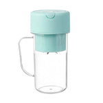 420ml 6 Blades Straw Juice Cup USB Charging Portable Fruit Juicer Smoothie Maker