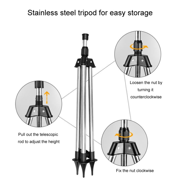 Tripod + Mag Sprinkler Automatic Rotating Garden Irrigation Sprinkler